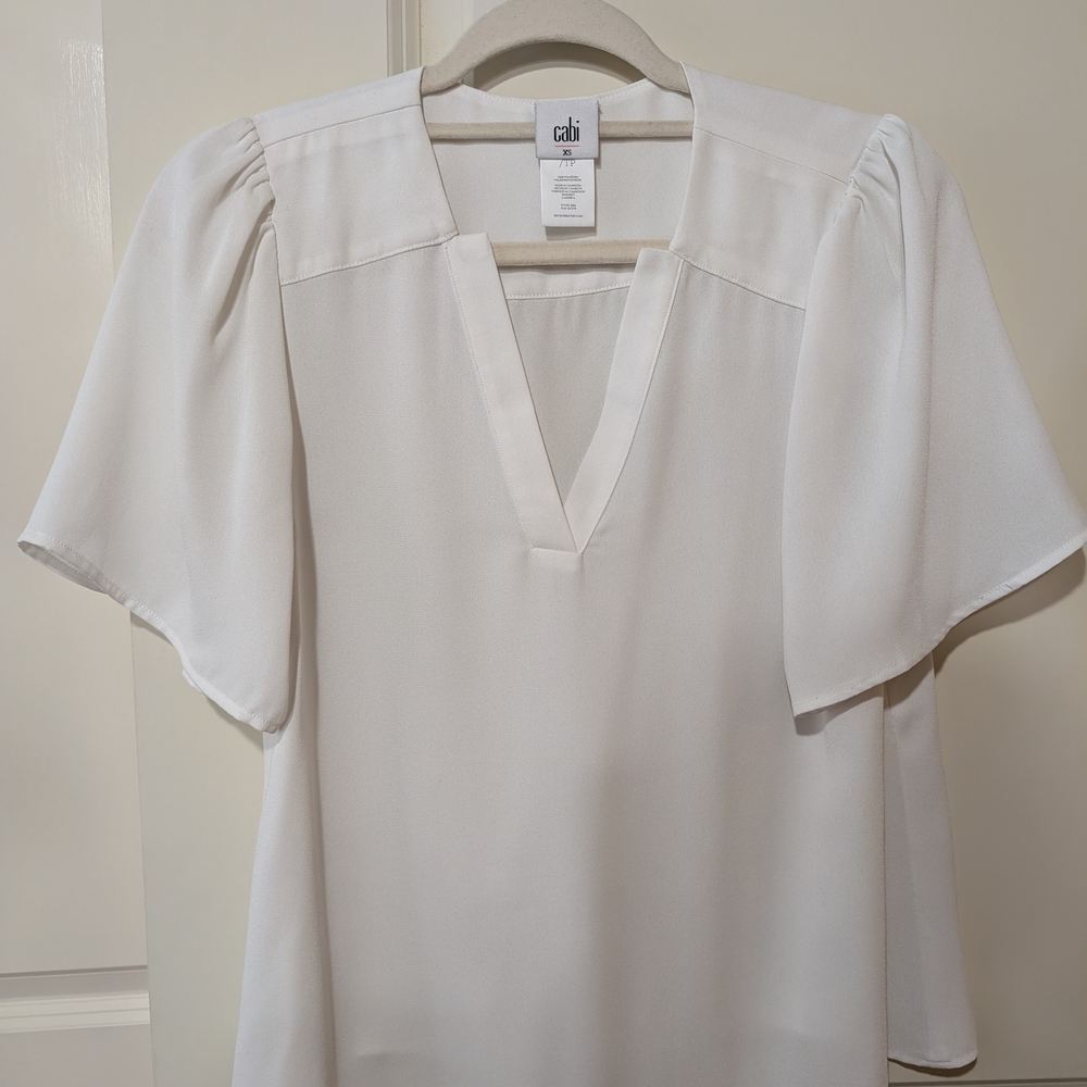 CAbi White Blouse